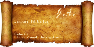 Jelen Attila névjegykártya